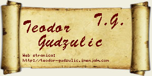 Teodor Gudžulić vizit kartica